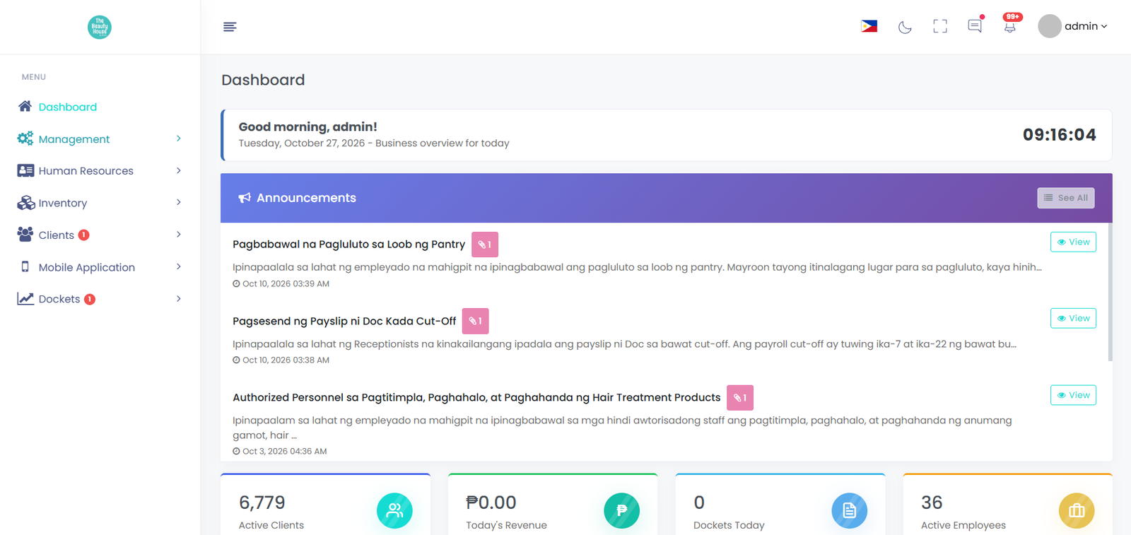 Clinic management system